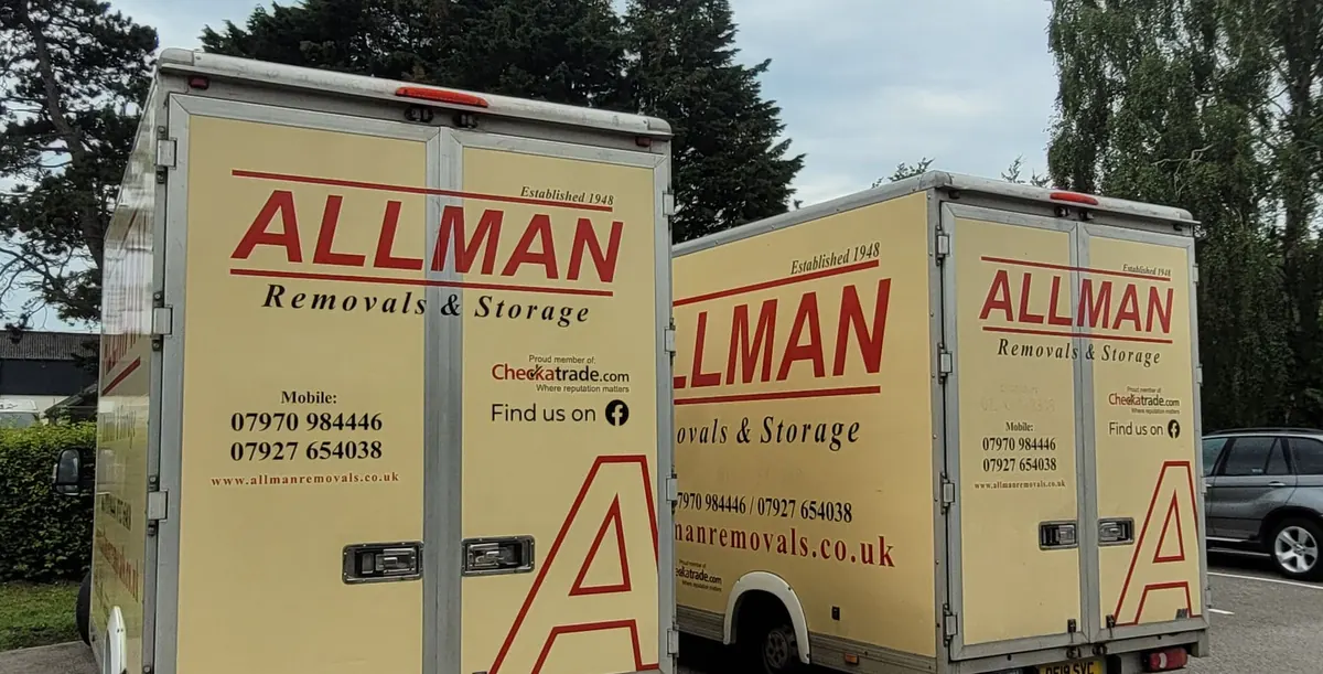Allman Removals and Storage vehicles